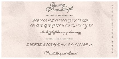 Bouncy Manuscript Fuente Póster 10