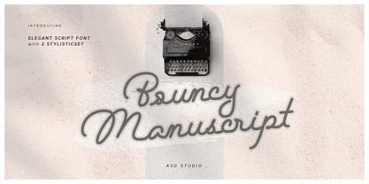 Bouncy Manuscript Font Poster 1