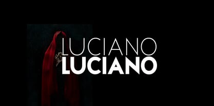 Luciano Display Font Poster 1