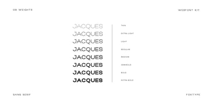 Jaques Display Font Poster 3