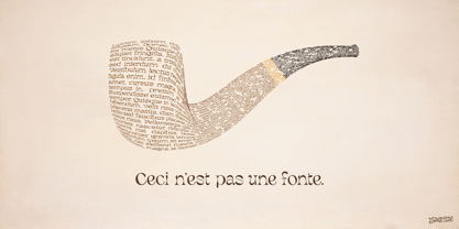 Magritte Font Poster 8
