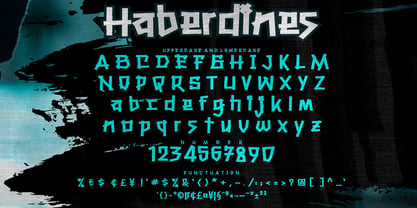 Haberdines Font Poster 7