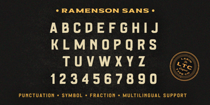 Ramenson Font Poster 13