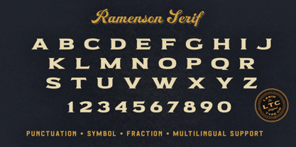 Ramenson Font Poster 12