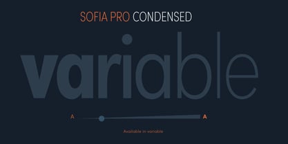 Sofia Pro Variable Font Poster 2