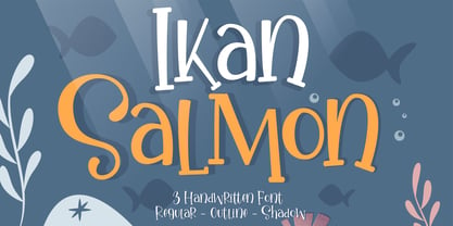 Ikan Salmon Font Poster 1