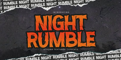 Night Rumble Font Poster 1