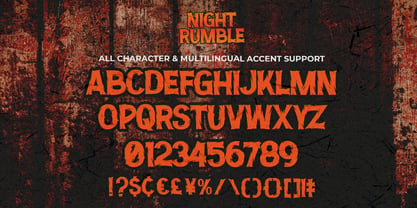 Night Rumble Font Poster 7