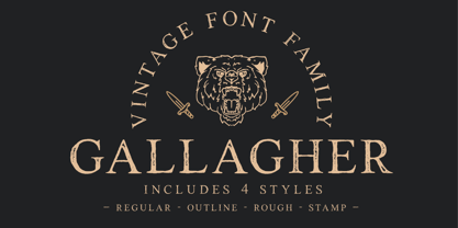 Gallagher Font Poster 1