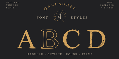 Gallagher Font Poster 2