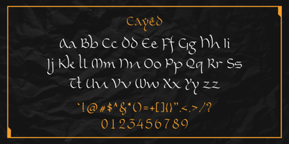 Cayed Font Poster 9