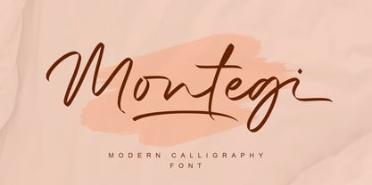 Montegi Font Poster 1