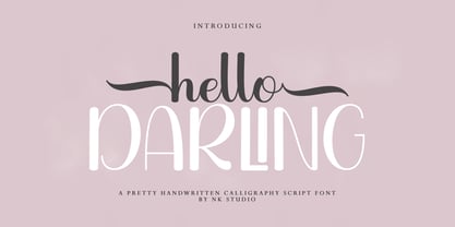 Hello Darling Font Poster 1