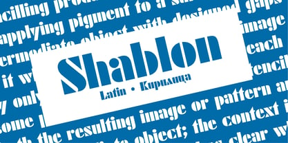 Shablon Font Poster 1