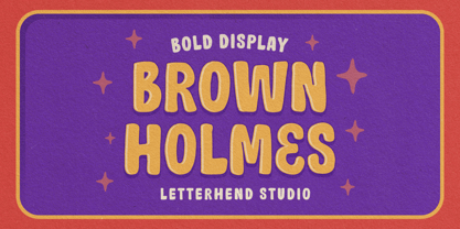 Brown Holmes Font Poster 1