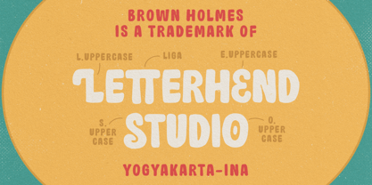 Brown Holmes Font Poster 2