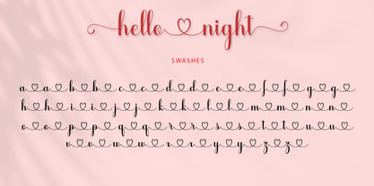 Hello Night Font Poster 10
