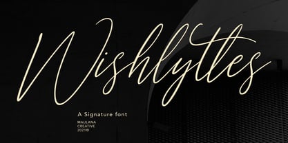 Wishlyttes Font Poster 1