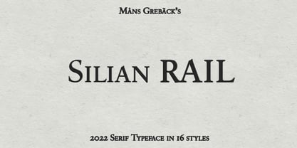 Silian Rail Font Poster 1