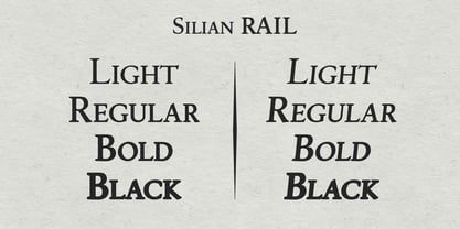 Silian Rail Font Poster 2