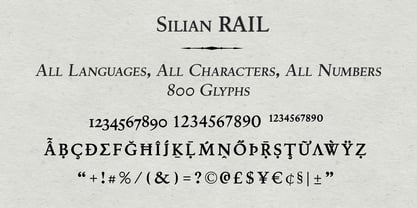 Silian Rail Font Poster 5