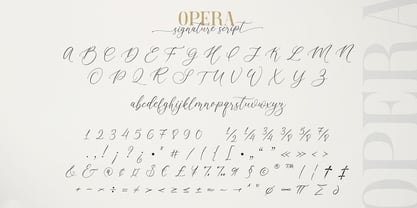 Opera Signature Font Poster 14