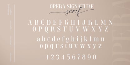 Opera Signature Font Poster 12