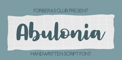 Abulonia Font Poster 1