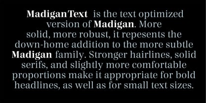 Madigan Text Fuente Póster 5
