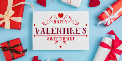 Lovely Valentine Font Poster 8