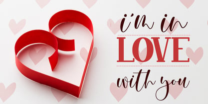 Lovely Valentine Font Poster 2