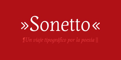 Sonetto Font Poster 1