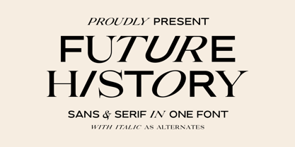 Future History Font Poster 1