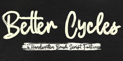 Better Cycles Font Poster 1