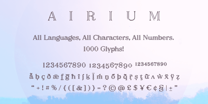 Airium Font Poster 4