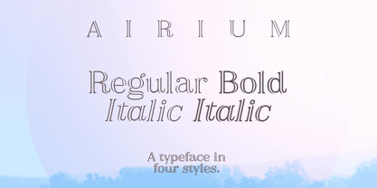 Airium Font Poster 3
