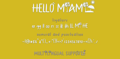 HeLLO MIAMI Font Poster 9