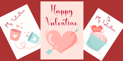 Sincere Valentine Font Poster 7