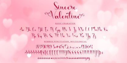 Sincere Valentine Font Poster 8