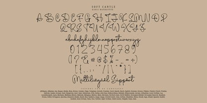 Soft Cantle Font Poster 10