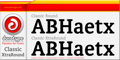 Classic XtraRound Font Poster 9