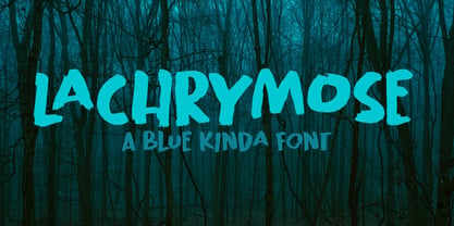 Lachrymose Font Poster 1
