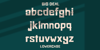 Big Deal Font Poster 6