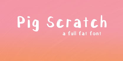 Pig Scratch Font Poster 1