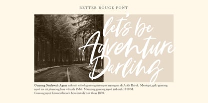 Better Rouge Font Poster 3