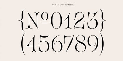 Acris Font Poster 13