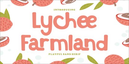 Lychee Farmland Font Poster 1