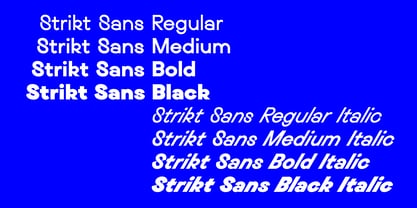 Strikt Sans Font Poster 2