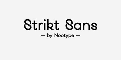 Strikt Sans Font Poster 1