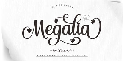 Megalia Script Font Poster 1
